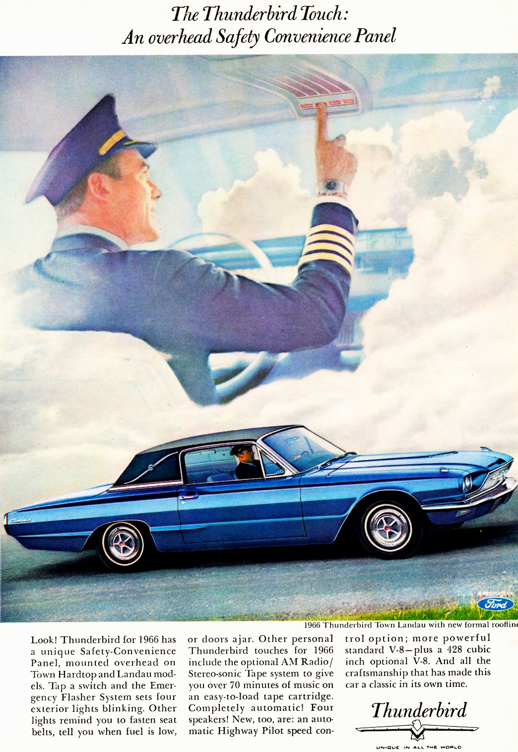 1966 Ford Thunderbird Town Landau b